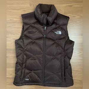 The North Face Women's Goose Down 550  Medium Brown Full-zip Puffer Vest